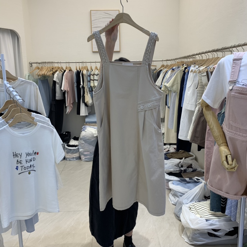 MILK TEA直郵韓國代購㊣女裝新款推薦25春夏休閑熱賣連衣裙RE:FRESH連衣裙圖色3