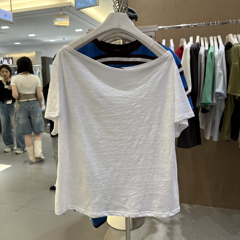 SOLOUNO韓國㊣直郵東大門代購女裝新款時尚推薦休閑人氣T恤SOLOUNOT恤