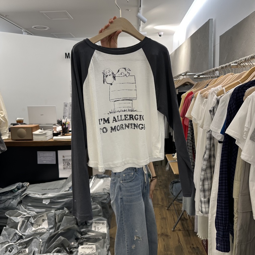 MOSAIC韓國直郵㊣女裝新款推薦熱賣時尚人氣25春夏休閑長袖T恤MOSAIC長袖T恤圖色2
