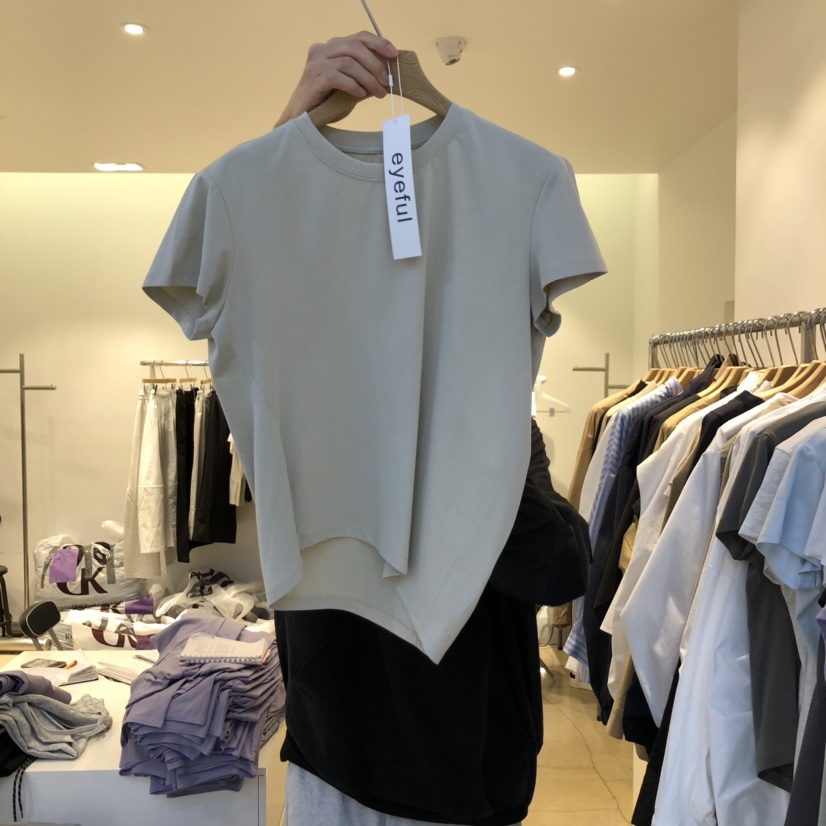 EYEFUL-Q韓國直郵㊣東大門實拍女裝新品人氣25春夏熱賣T恤eyefulT恤圖色3