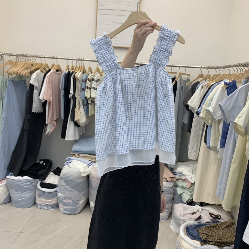 MILK TEA韓國直郵㊣女裝新款時尚推薦人氣熱賣25春夏吊帶背心RE:FRESH吊帶/背心