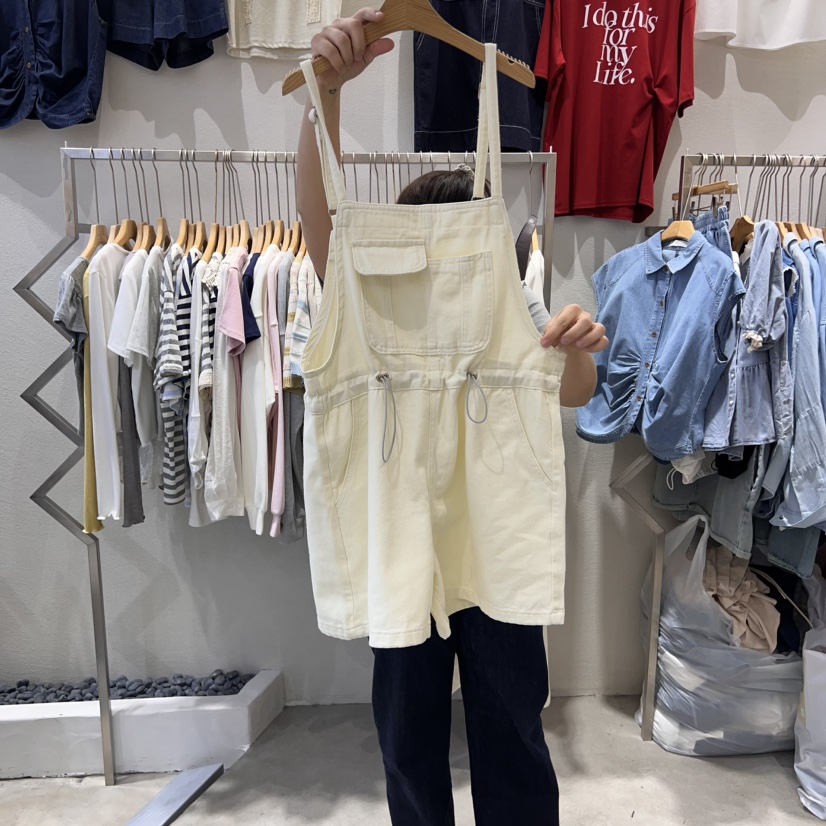 HIPTIQUE韓國㊣直郵東大門代購女裝新品人氣25春夏時尚背帶褲HIPTIQUE背帶褲圖色2