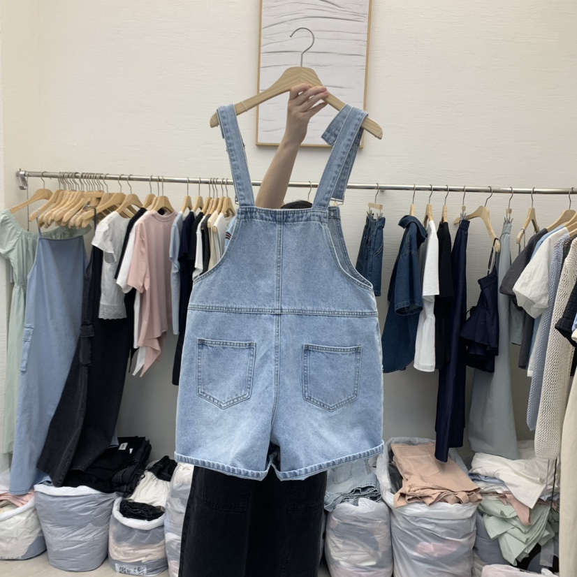 MILK TEA韓國直郵㊣女裝新款25春夏休閑時尚熱賣人氣背帶褲MILK TEA背帶褲