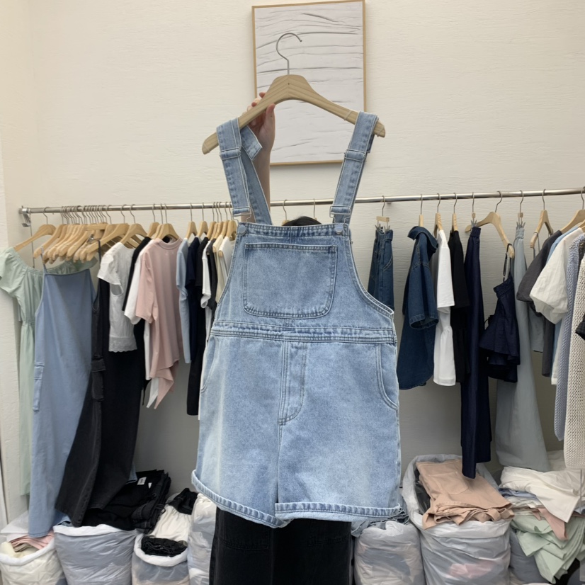 MILK TEA韓國直郵㊣女裝新款25春夏休閑時尚熱賣人氣背帶褲MILK TEA背帶褲圖色1