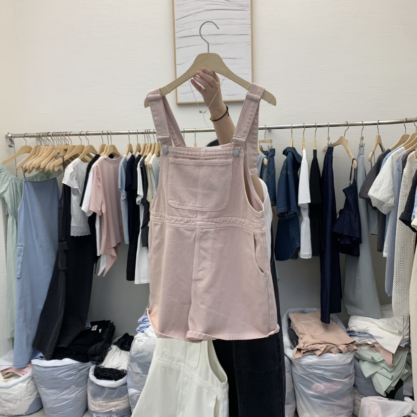 MILK TEA韓國直郵㊣女裝新款25春夏休閑時尚熱賣人氣背帶褲MILK TEA背帶褲圖色3