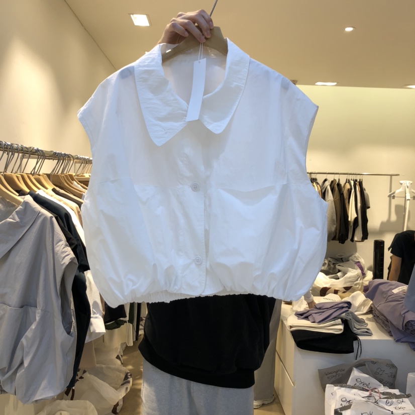 EYEFUL-Q韓國直郵㊣東大門實拍女裝新款人氣休閑25春夏馬甲eyeful馬甲圖色1