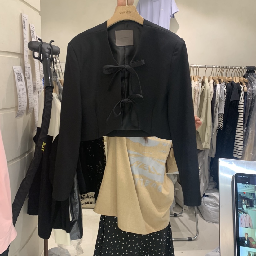SALONDEMAG直郵韓國代購㊣女裝新款25春夏熱賣人氣休閑夾克SALONDEMAG夾克圖色2
