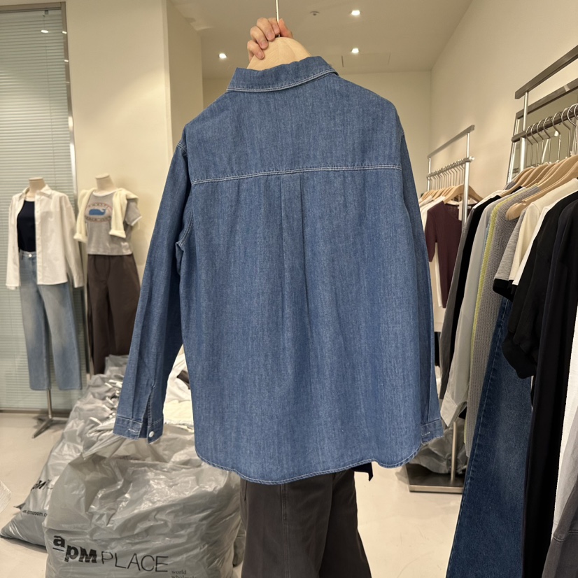 PLAMM韓國直郵㊣女裝新品休閑25春夏推薦熱賣時尚襯衫蕾絲衫PLAMM襯衫/蕾絲衫