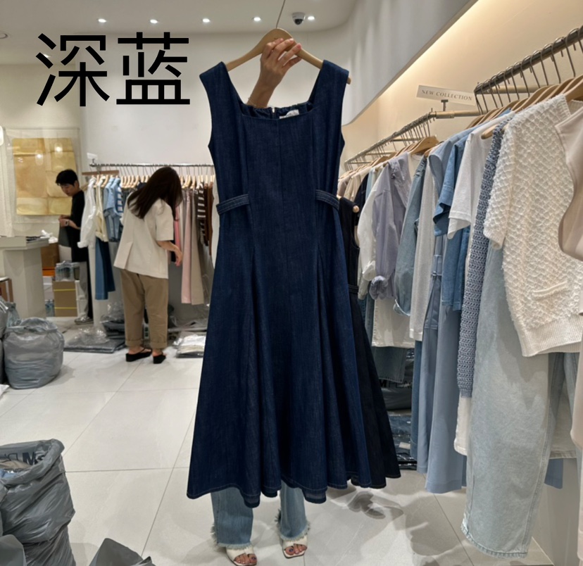 BLUEI-D韓國直郵㊣東大門實拍女裝新品熱賣時尚人氣連衣裙Blue i-d連衣裙