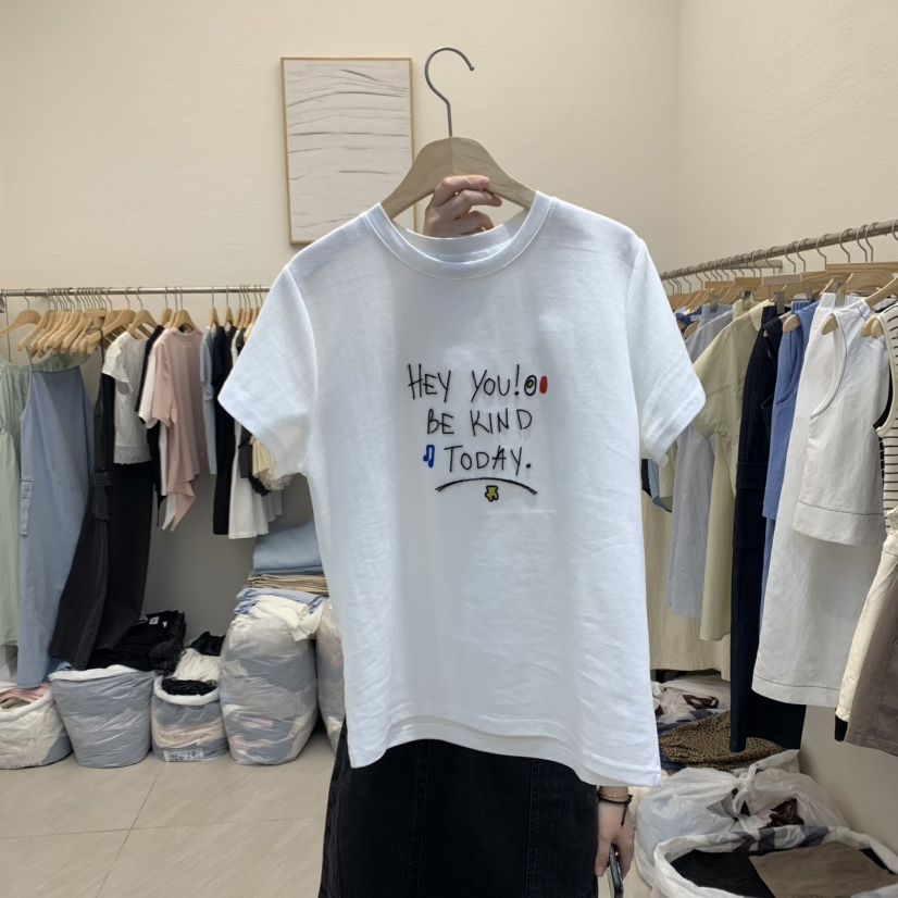 MILK TEA韓國直郵㊣女裝新款25春夏人氣時尚熱賣推薦休閑T恤RE:FRESHT恤
