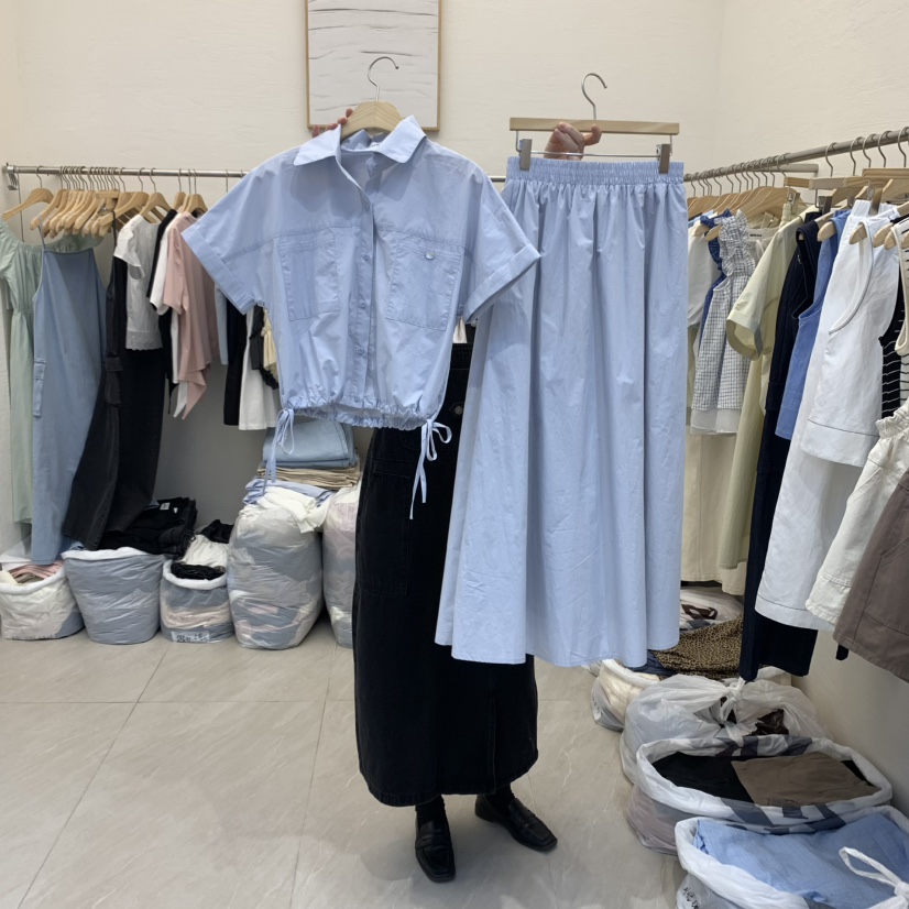 MILK TEA直郵韓國代購㊣女裝新款推薦熱賣時尚休閑25春夏套裝RE:FRESH套裝圖色2