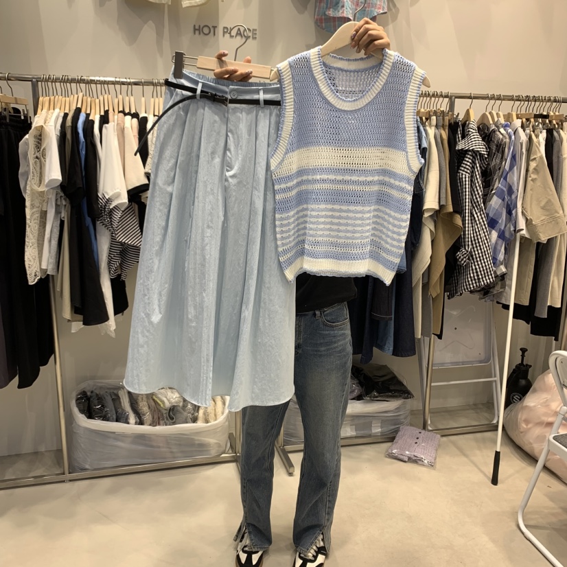 HOT PLACE韓國直郵㊣東大門實拍女裝新品休閑套裝包含腰帶套裝HOT PLACE/DREAM GIRIS套裝圖色2