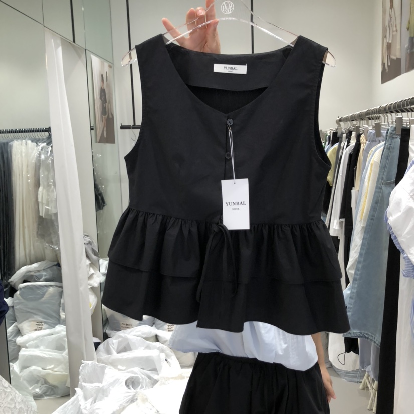 YUNBAL韓國㊣直郵東大門代購女裝新款熱賣休閑人氣吊帶背心YUNBAL吊帶/背心圖色2