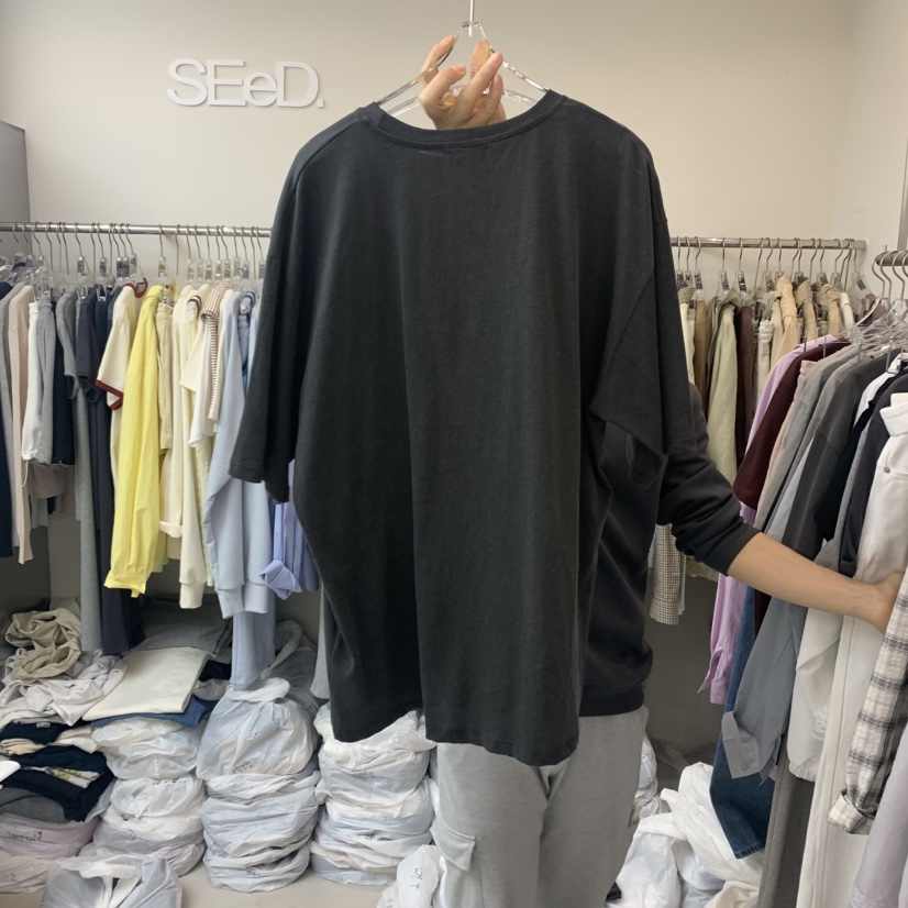 LEESEED-A直郵韓國代購㊣女裝新款推薦熱賣人氣休閑時尚T恤SEeD/LEESEEDT恤