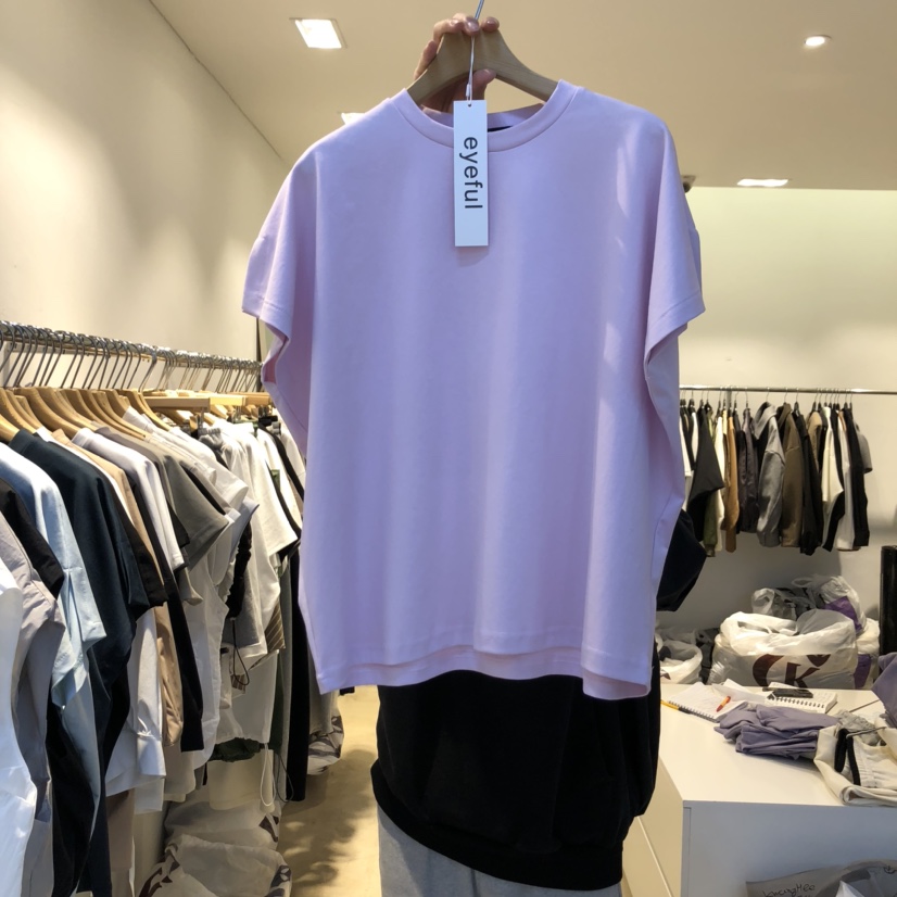 EYEFUL-Q韓國直郵㊣東大門實拍女裝新款25春夏人氣休閑T恤eyefulT恤圖色2