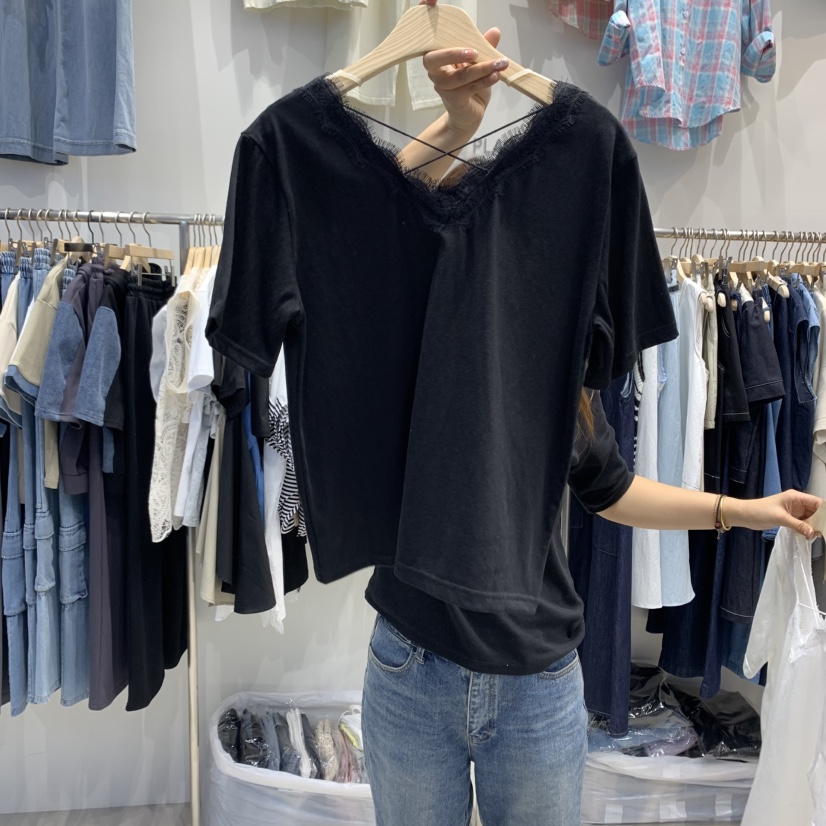 HOT PLACE韓國直郵㊣女裝新品25春夏推薦時尚熱賣人氣休閑T恤HOT PLACE/DREAM GIRIST恤