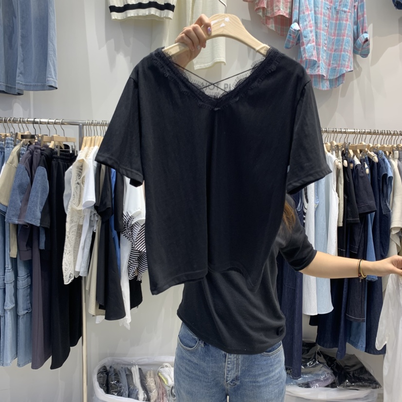 HOT PLACE韓國直郵㊣女裝新品25春夏推薦時尚熱賣人氣休閑T恤HOT PLACE/DREAM GIRIST恤圖色2