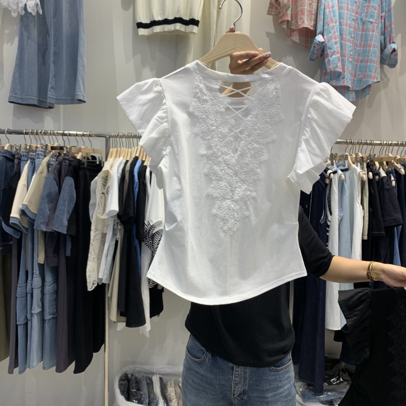 HOT PLACE韓國㊣直郵東大門代購女裝新品休閑25春夏時尚T恤HOT PLACE/DREAM GIRIST恤