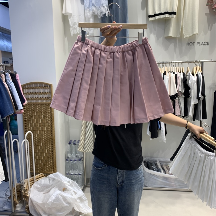 HOT PLACE直郵韓國代購㊣女裝新品人氣推薦熱賣休閑短裙褶皺HOT PLACE/DREAM GIRIS短裙