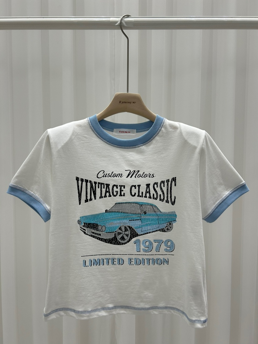 IF YOU SAY SO韓國直郵㊣女裝新品時尚25春夏休閑推薦T恤IF YOU SAY SOT恤圖色1