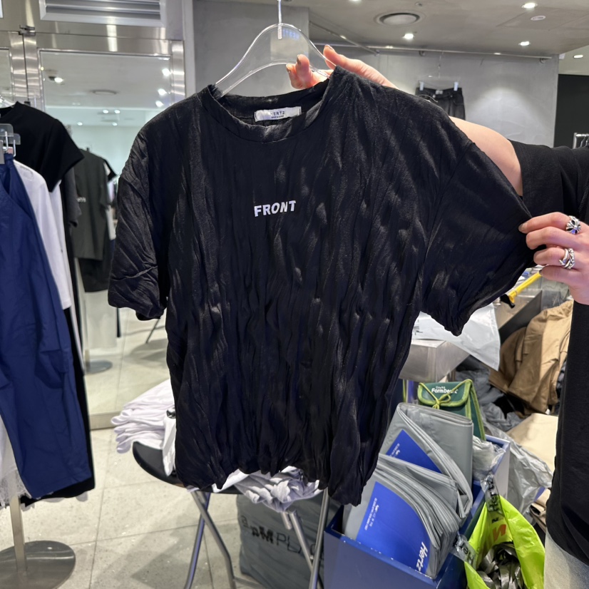 HERTZ-P直郵韓國代購㊣女裝新品25春夏時尚人氣熱賣休閑T恤HERTZ-PT恤圖色2