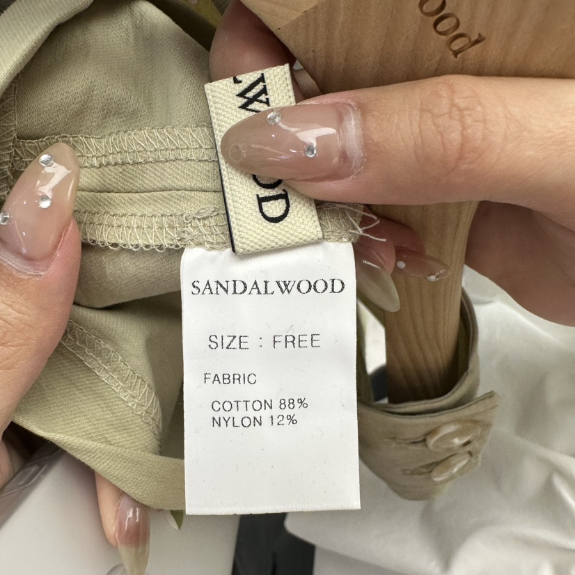 SANDALWOOD韓國㊣直郵東大門代購女裝新款熱賣25春夏吊帶背心SANDALWOOD吊帶/背心