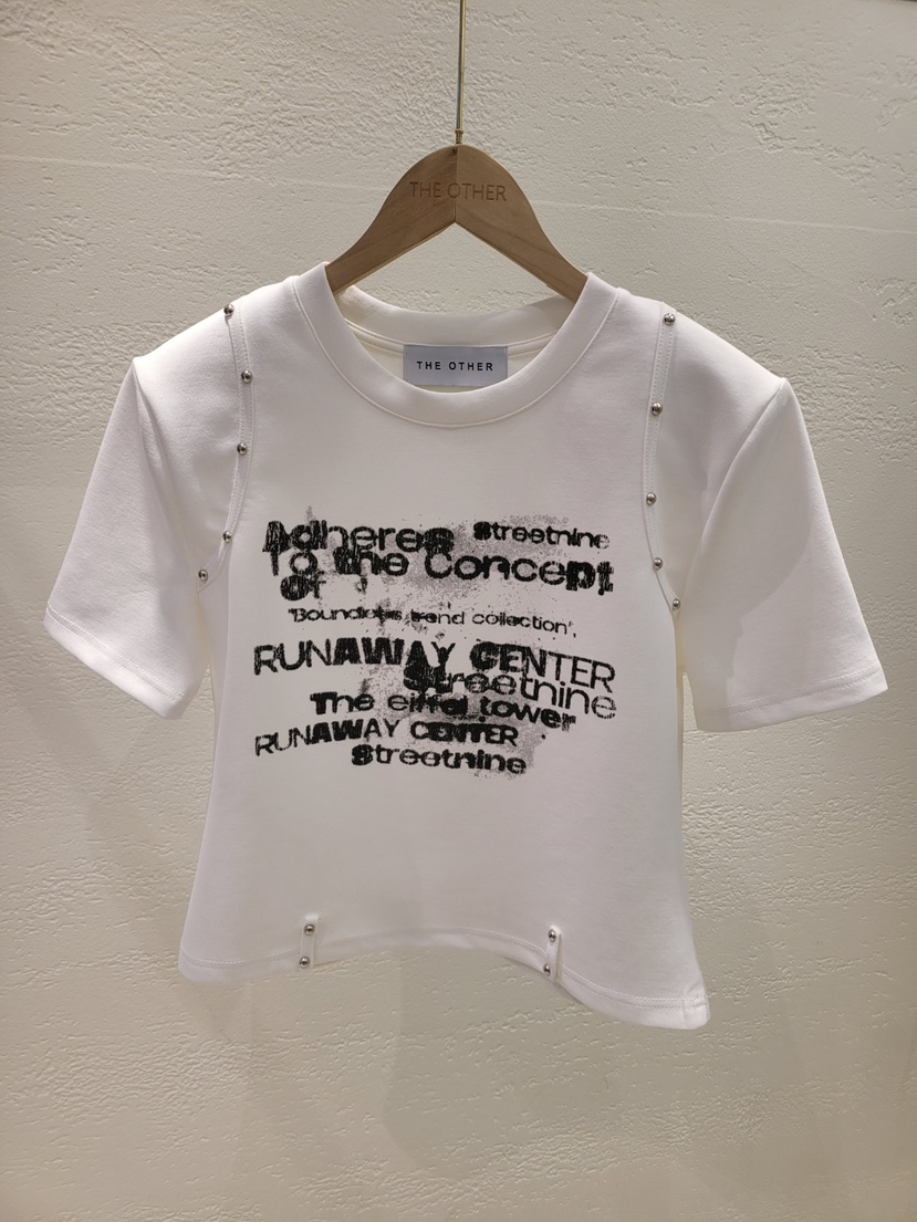 THE OTHER韓國直郵㊣東大門實拍女裝新品推薦熱賣25春夏T恤THE OTHERT恤