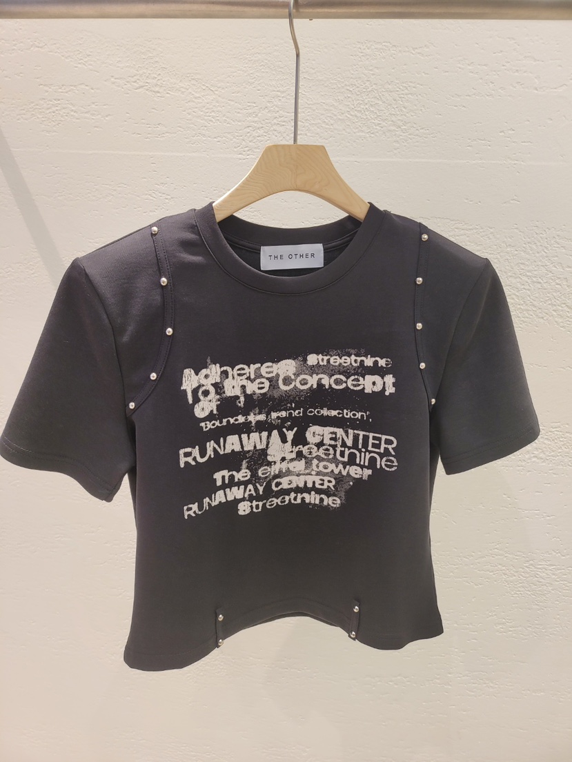 THE OTHER韓國直郵㊣東大門實拍女裝新品推薦熱賣25春夏T恤THE OTHERT恤圖色3