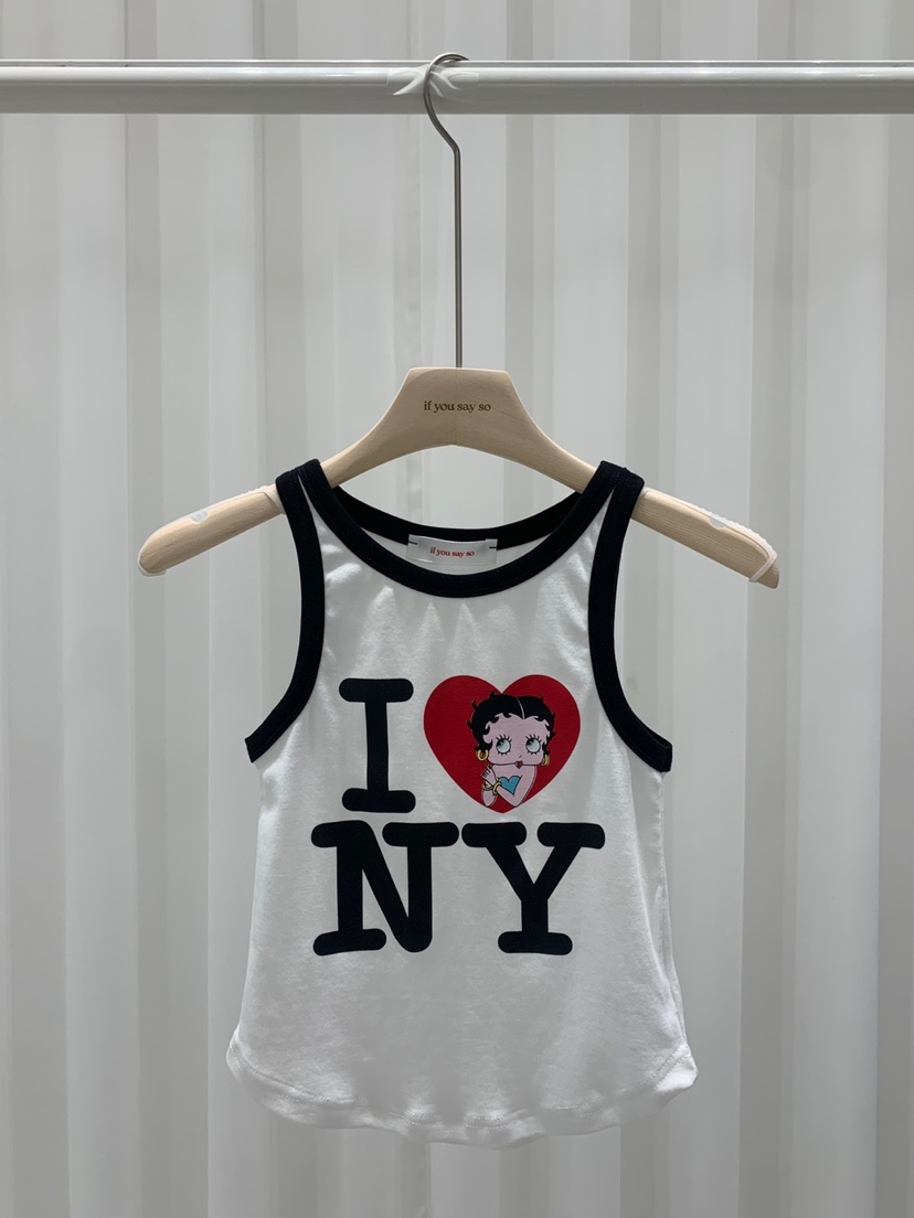 IF YOU SAY SO韓國直郵㊣女裝新品25春夏休閑推薦吊帶背心IF YOU SAY SO吊帶/背心圖色2