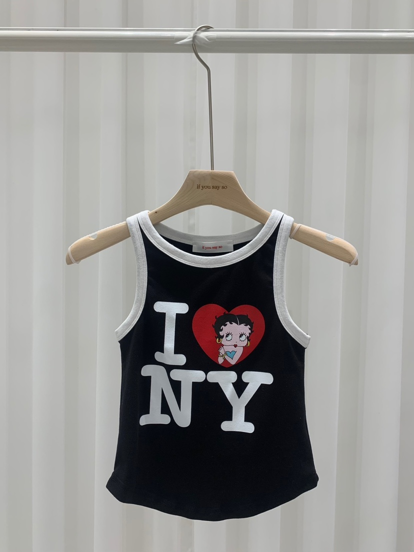 IF YOU SAY SO韓國直郵㊣女裝新品25春夏休閑推薦吊帶背心IF YOU SAY SO吊帶/背心圖色3