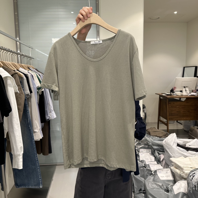 PLAMM韓國直郵㊣女裝新品推薦人氣25春夏時尚熱賣休閑T恤PLAMMT恤圖色3