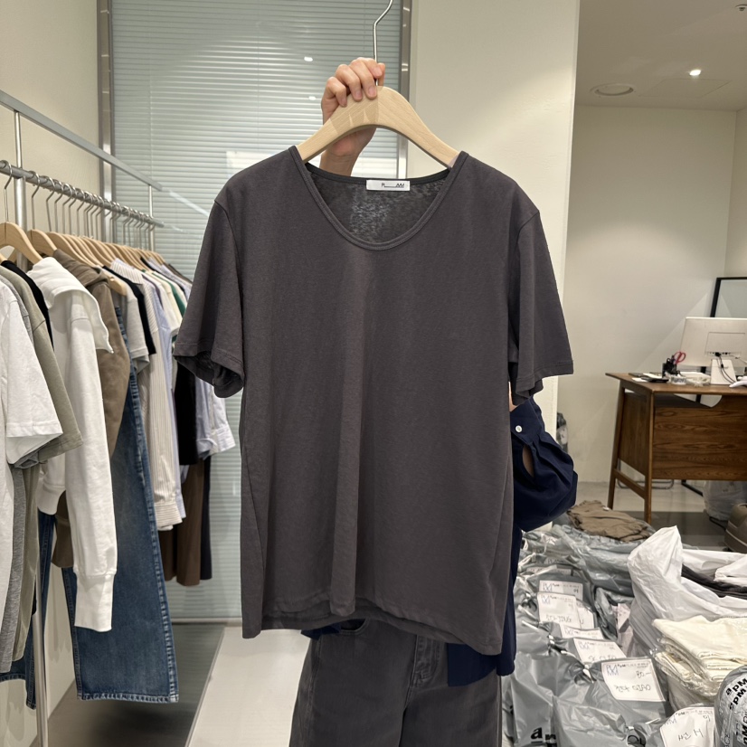 PLAMM韓國直郵㊣女裝新品推薦人氣25春夏時尚熱賣休閑T恤PLAMMT恤圖色4