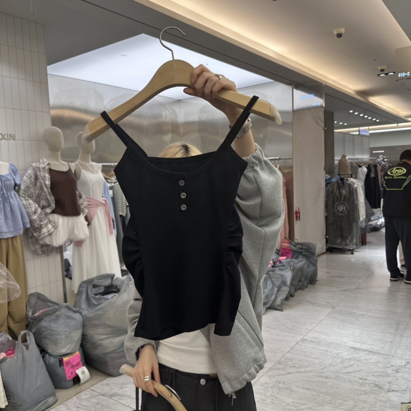 CHAV直郵韓國代購㊣女裝新品時尚休閑25春夏人氣熱賣吊帶背心CHAV吊帶/背心圖色3