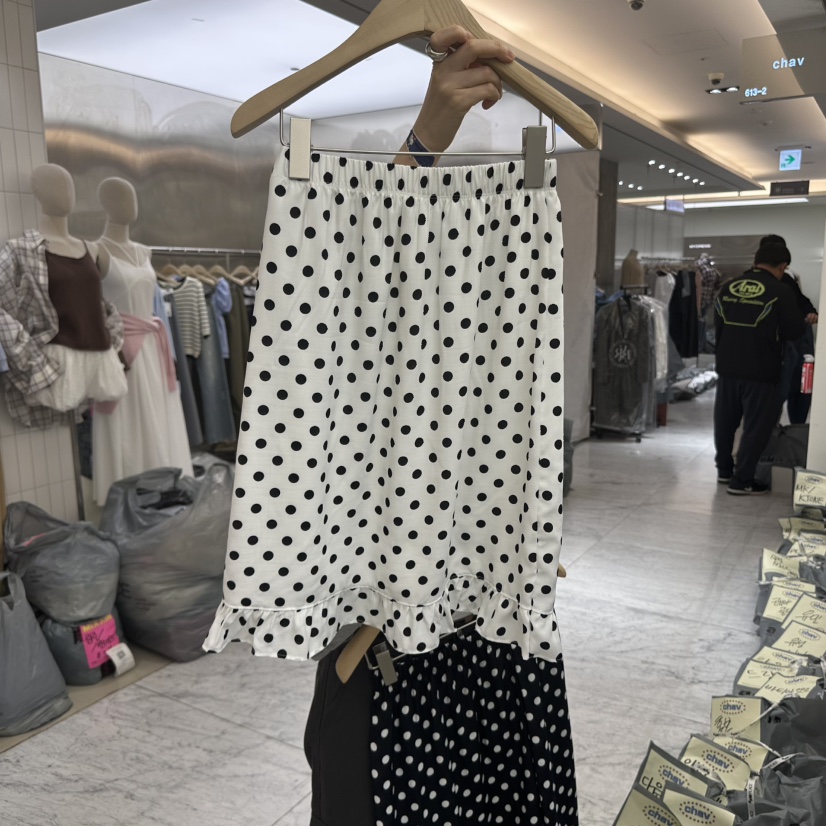 CHAV韓國㊣直郵東大門代購女裝新品時尚人氣25春夏半身裙中短裙CHAV半身裙/中短裙