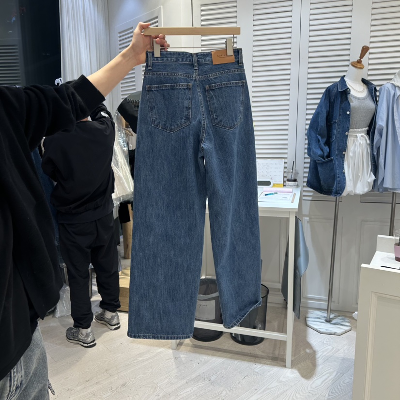 COPINER韓國㊣直郵東大門代購女裝新品25春夏推薦休閑牛仔褲COPINER牛仔褲