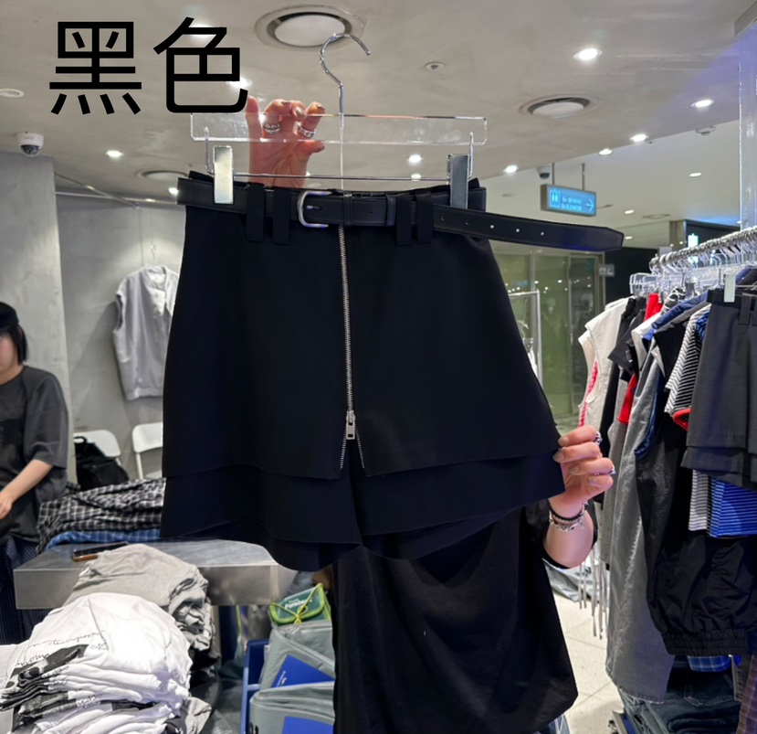 HERTZ-P韓國直郵㊣東大門實拍女裝新品人氣時尚推薦裙褲拉鏈HERTZ-P裙褲圖色2