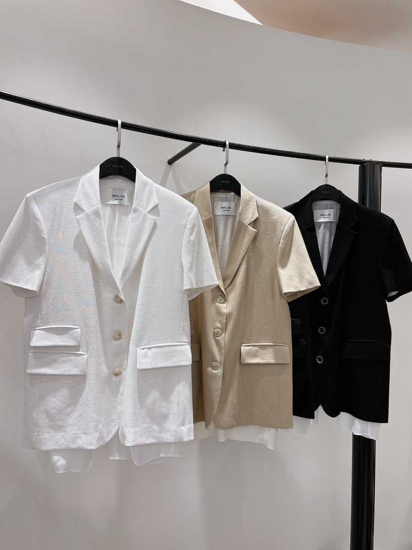 MINI BE韓國直郵㊣東大門實拍女裝新品時尚人氣25春夏夾克MINI BE夾克