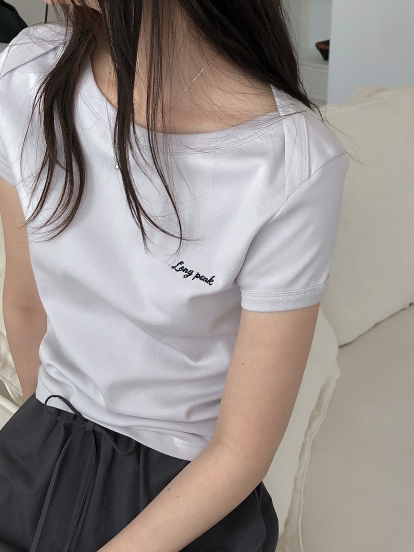 LONG PEAK韓國直郵㊣女裝新品人氣25春夏時尚推薦熱賣休閑T恤LONG PEAKT恤