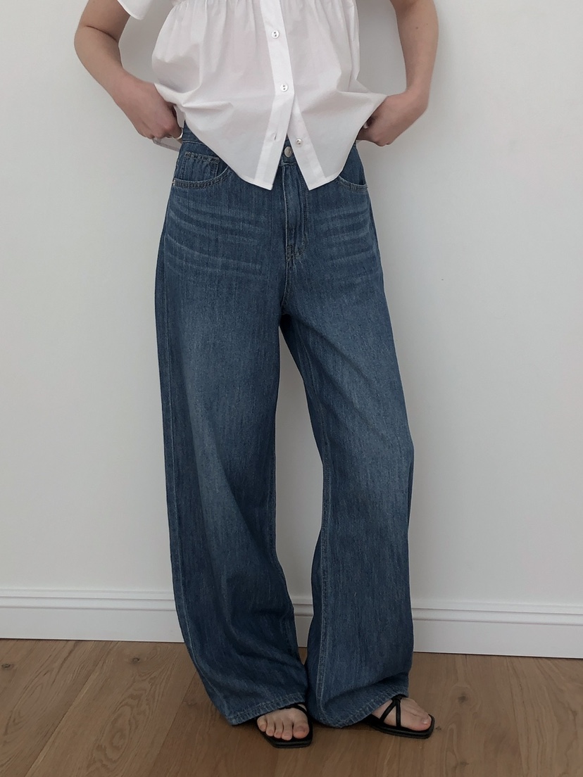 LONG PEAK韓國㊣直郵東大門代購女裝新品25春夏熱賣牛仔褲LONG PEAK牛仔褲