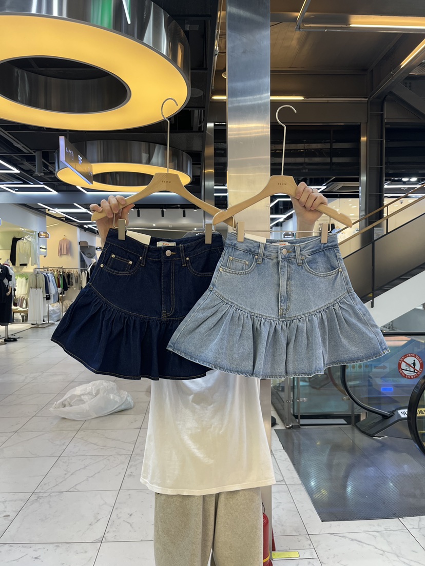 PLUM-q韓國直郵㊣東大門實拍女裝新品熱賣人氣推薦休閑短裙PLUM短裙