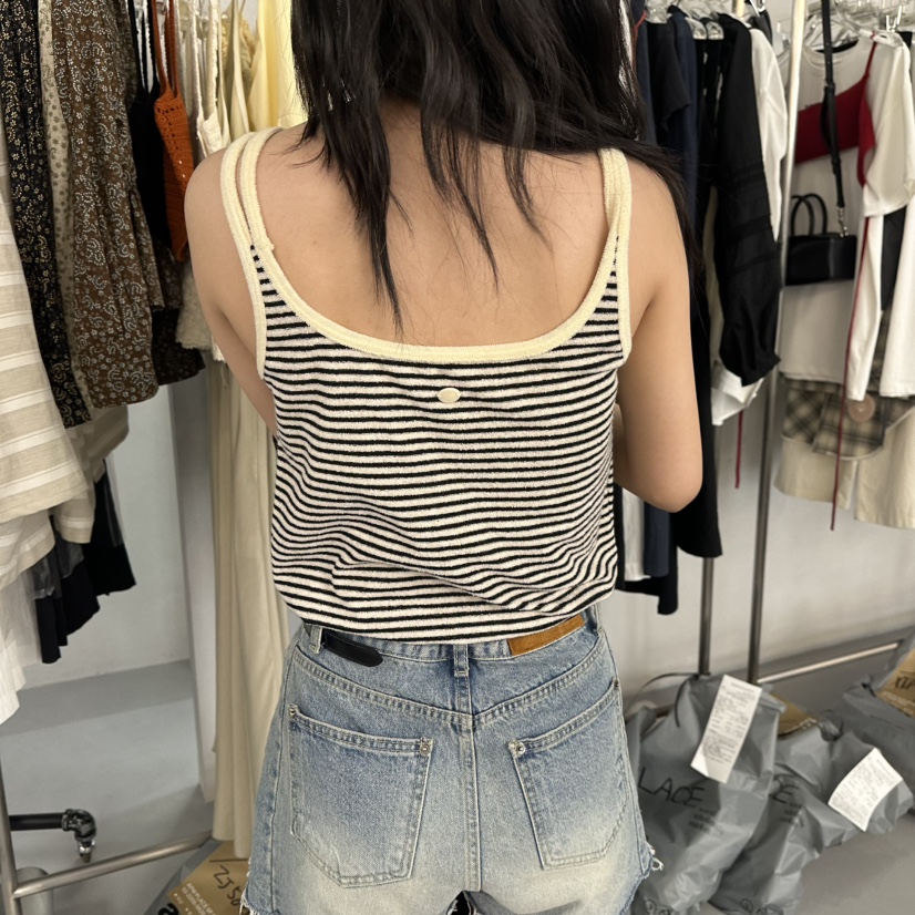 DOUBLE STANDARD/LE SMOKING/MAISONSTAFF韓國㊣直郵東大門代購女裝新款熱賣吊帶背心MAISONSTAFF/DOUBLE STANDARD吊帶/背心