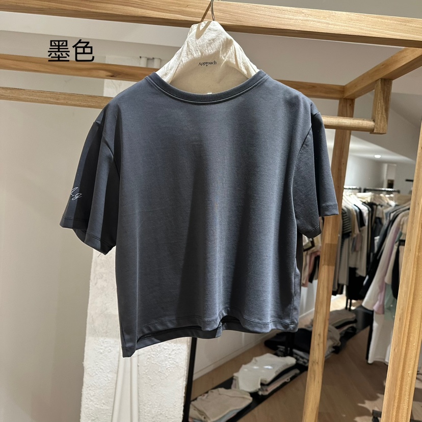APPROACH0.1韓國直郵㊣東大門實拍女裝新品人氣推薦T恤刺繡APPROACH0.1T恤圖色6