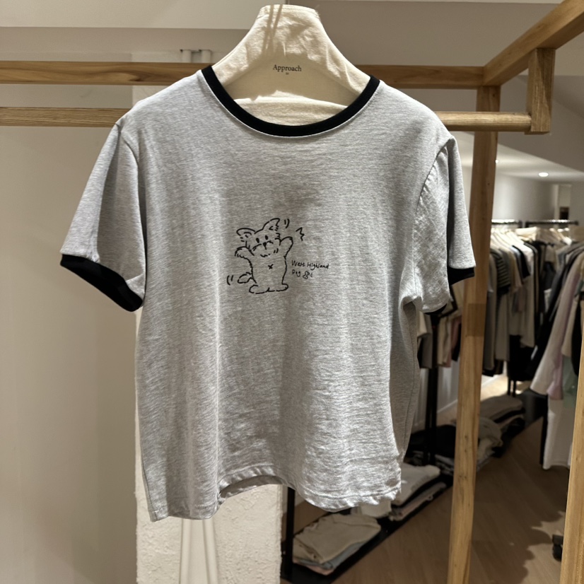 APPROACH0.1直郵韓國代購㊣女裝新品時尚人氣休閑推薦熱賣T恤APPROACH0.1T恤