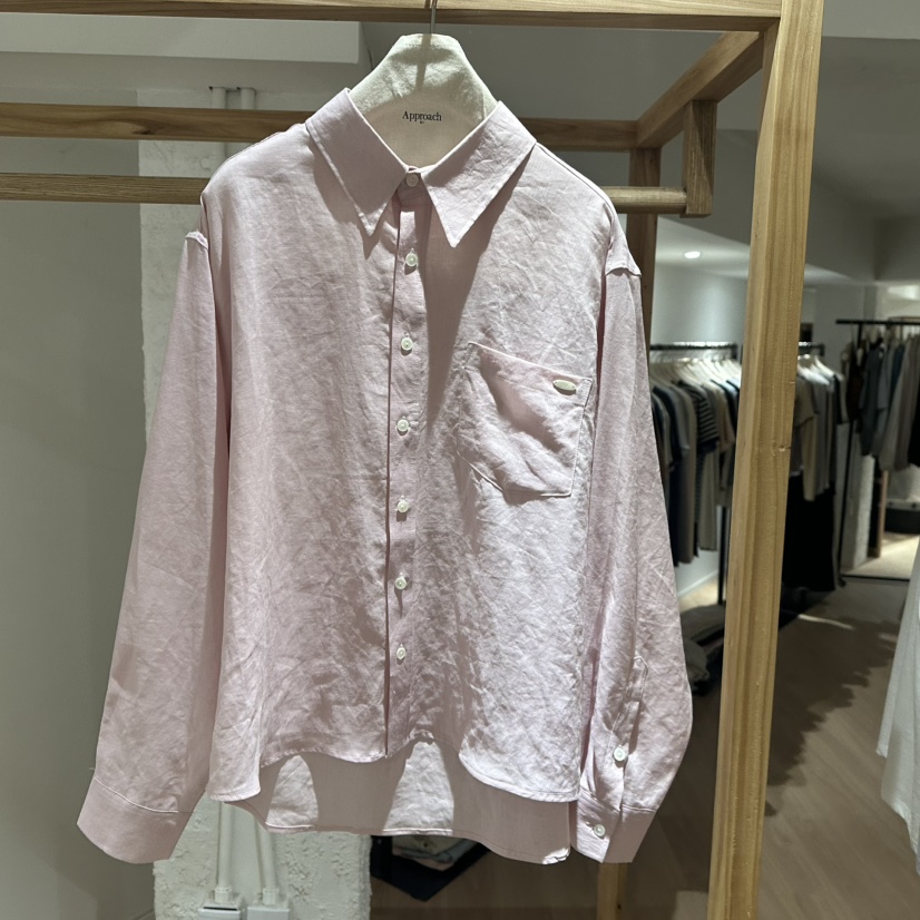 APPROACH0.1韓國直郵㊣女裝新品時尚休閑人氣襯衫蕾絲衫亞麻APPROACH0.1襯衫/蕾絲衫圖色5