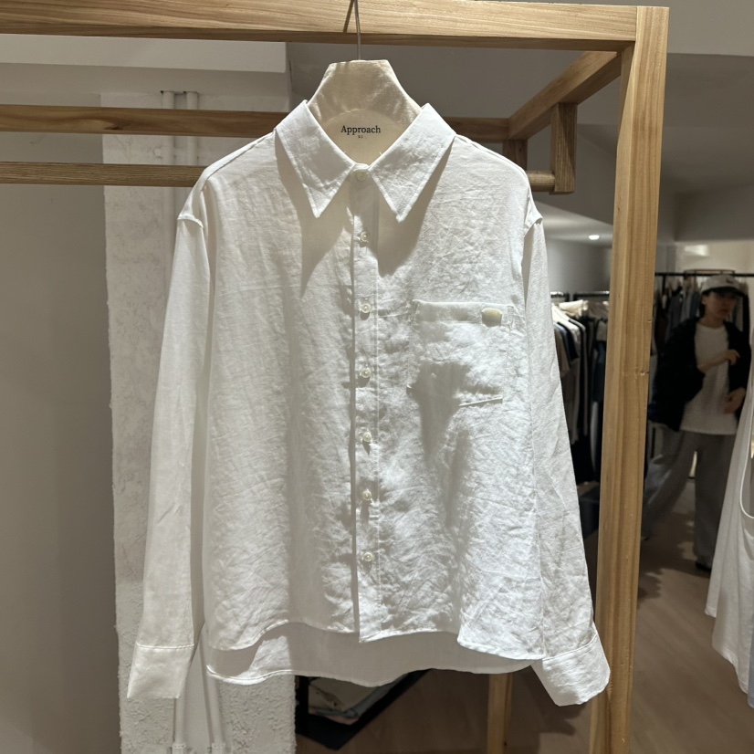 APPROACH0.1韓國直郵㊣女裝新品時尚休閑人氣襯衫蕾絲衫亞麻APPROACH0.1襯衫/蕾絲衫圖色6