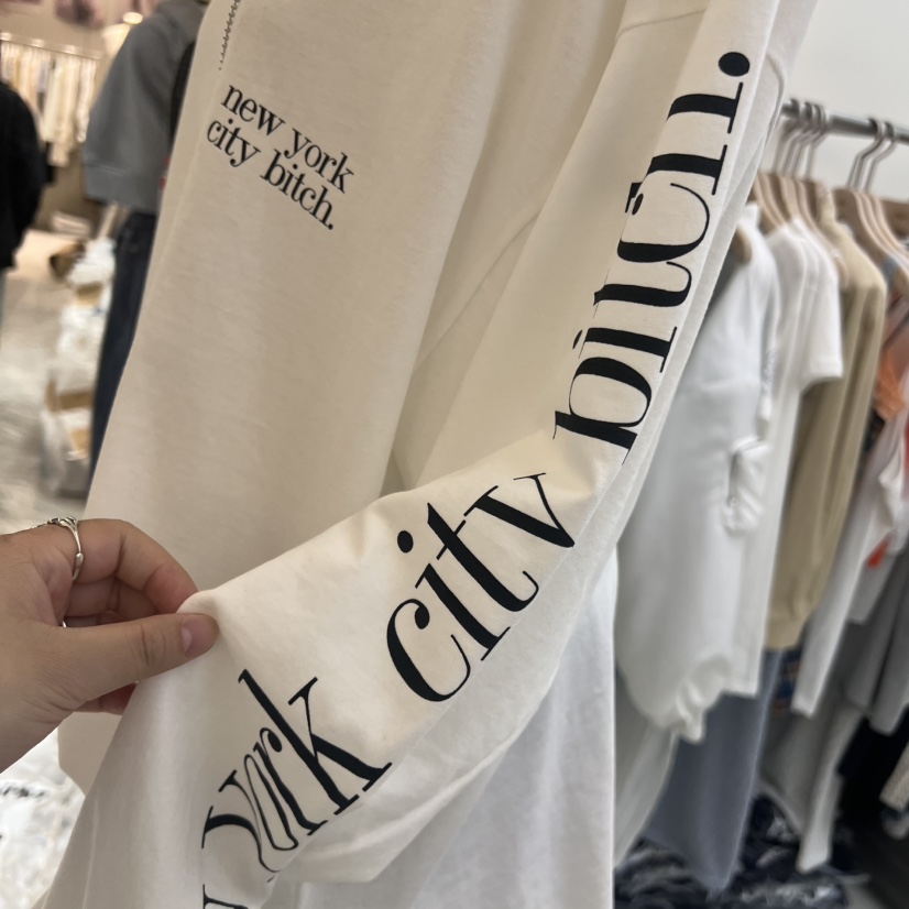 FLAUNT韓國直郵㊣女裝新款25春夏人氣休閑推薦熱賣時尚長袖T恤FLAUNT長袖T恤