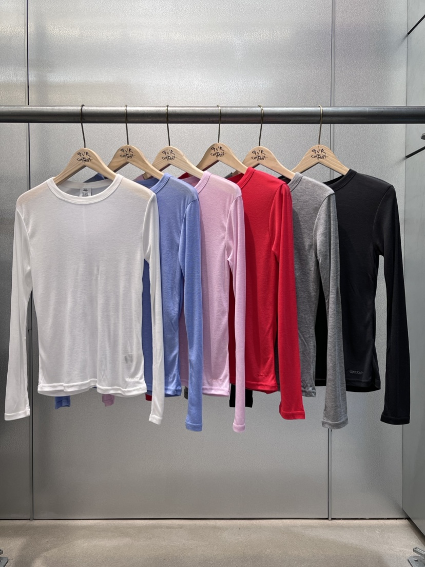 VARY COON直郵韓國代購㊣女裝新品人氣休閑推薦25春夏長袖T恤GVR-VARY COON長袖T恤