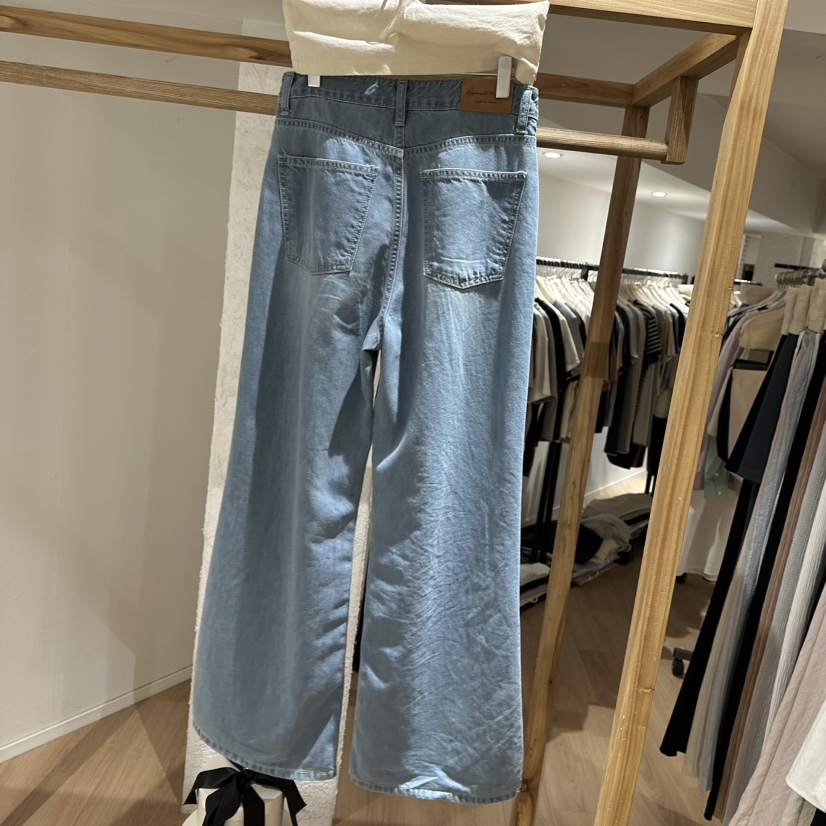 APPROACH0.1韓國直郵㊣東大門實拍女裝新品休閑牛仔褲天絲APPROACH0.1牛仔褲