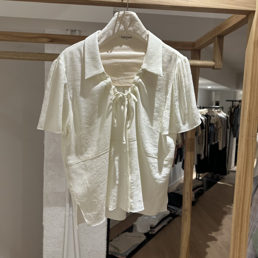 APPROACH0.1韓國直郵㊣女裝新品熱賣休閑時尚人氣襯衫蕾絲衫APPROACH0.1襯衫/蕾絲衫