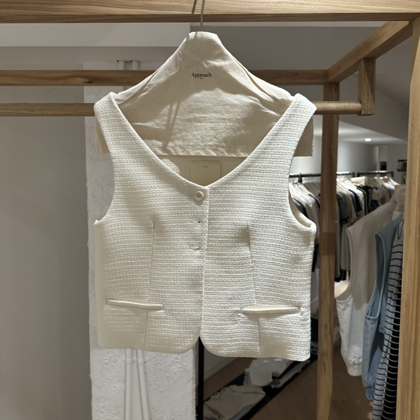 APPROACH0.1韓國直郵㊣女裝新品25春夏熱賣推薦人氣馬甲花呢APPROACH0.1馬甲